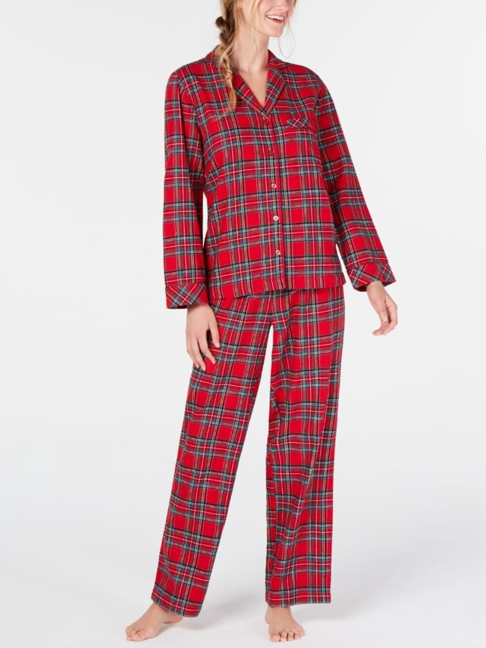 Family Pajamas Womens Matching Brinkley Plaid Pajama Set